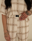 Women's Boxy Tee Lounge Set | Ellis Plaid
