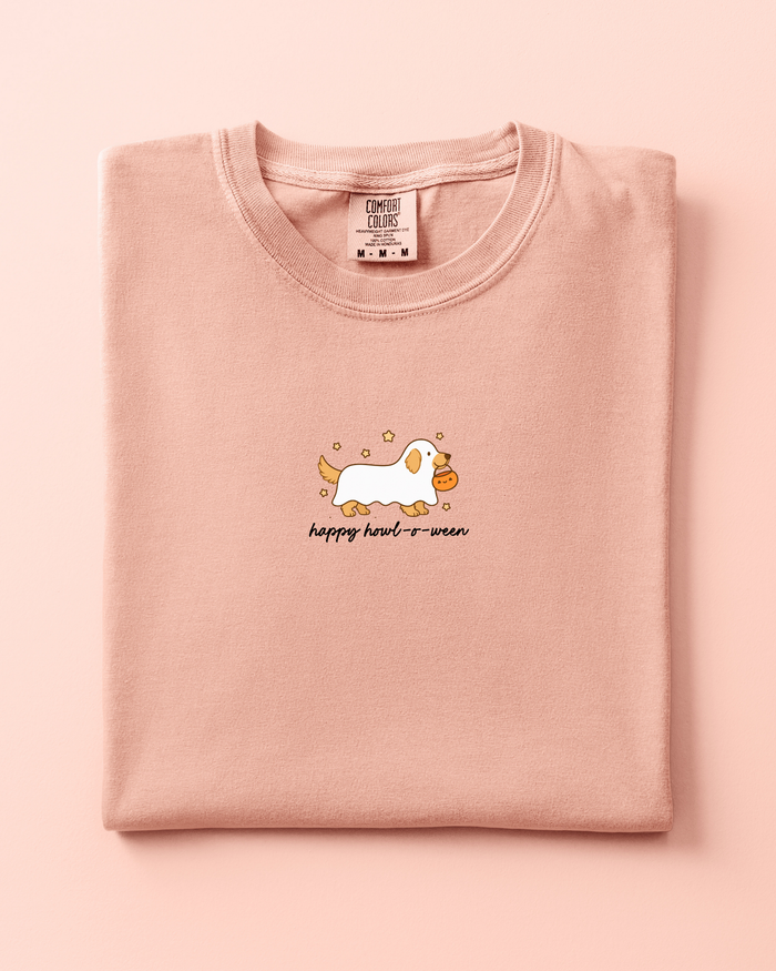 Happy HOWL-O-Ween Golden Retriever Tee SBG Co.