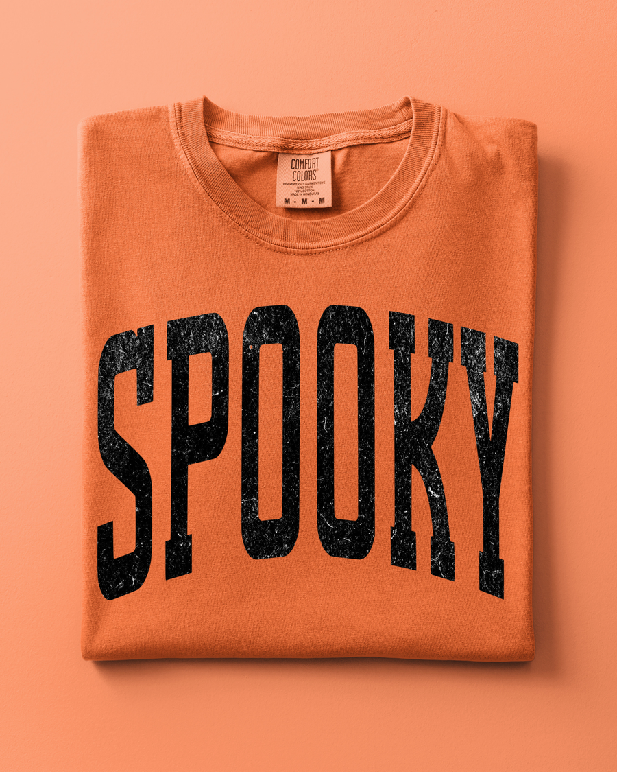SPOOKY Varsity Adult Tee/Sweatshirt SBG Co.