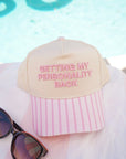Getting my Personality Back - Pink Stripe Trucker Hat