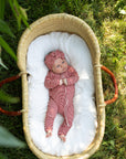 Bamboo Zip Pajamas | Peppermint Stripe Ribbed forever french baby
