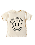 Jesus Loves You Smiley Toddler Tee