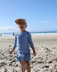 Child Rash Guard | Blue Gingham