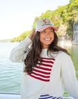 Living The American Dream - Red Gingham Hat KenzKustomz