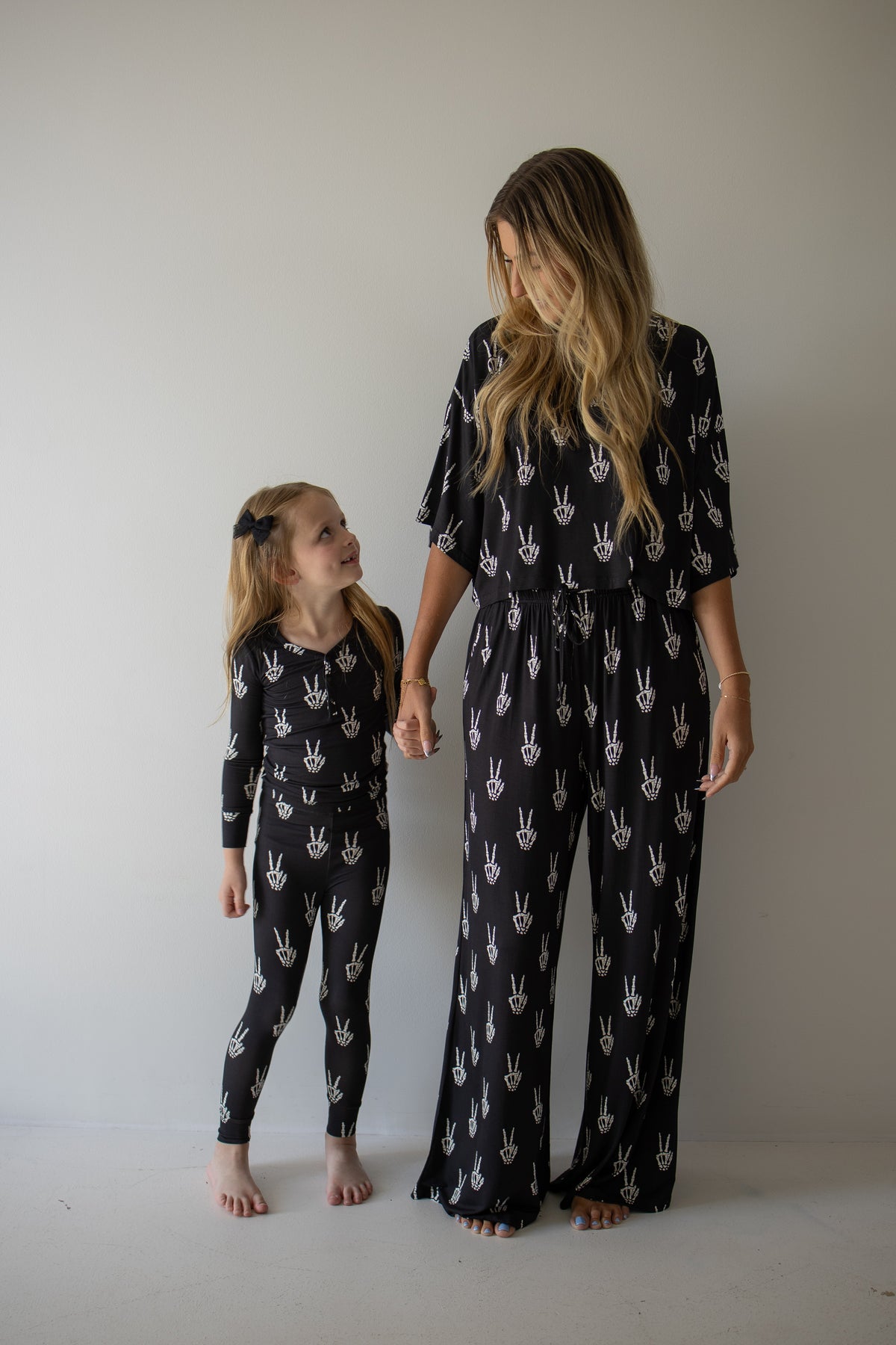 PRE-ORDER ships October 9th |Bamboo Two Piece Pajamas | Midnight Skelly forever french baby