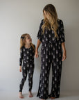 PRE-ORDER ships October 9th |Bamboo Two Piece Pajamas | Midnight Skelly forever french baby