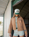 All I want for Christmas is a Cowboy - Green Vintage Trucker Hat KenzKustomz
