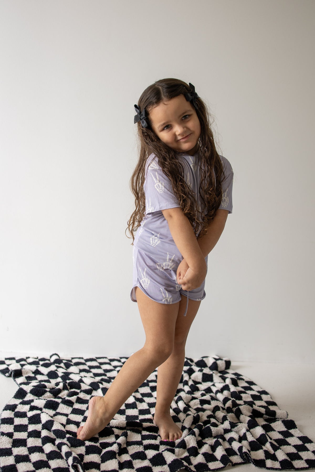 Girl's Bamboo Short Set | Enchanted Skelly forever french baby