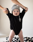 Sweatshirt Romper | Midnight Skelly forever french baby