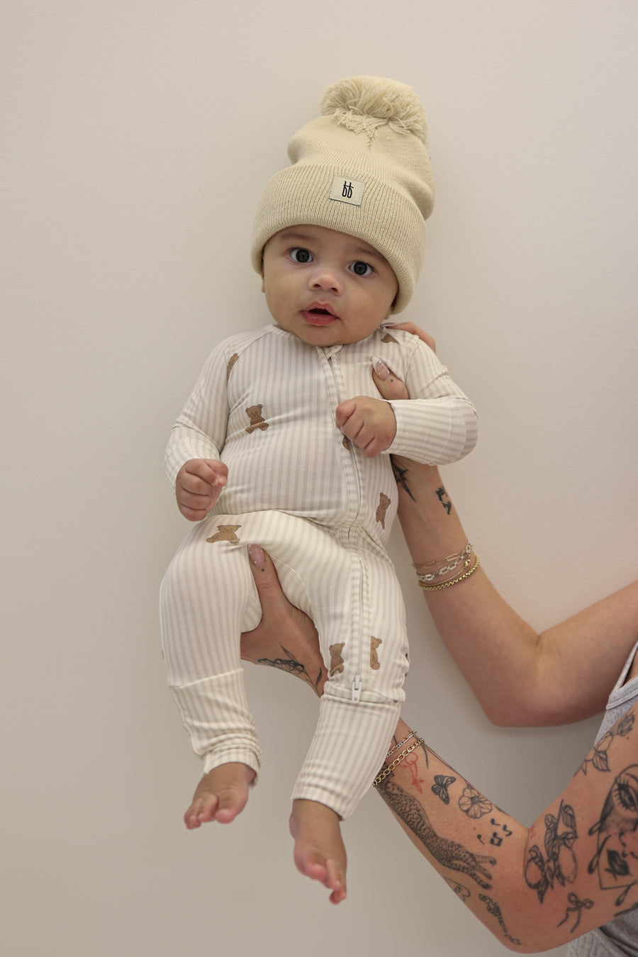 Bamboo Zip Pajamas | Teddy forever french baby