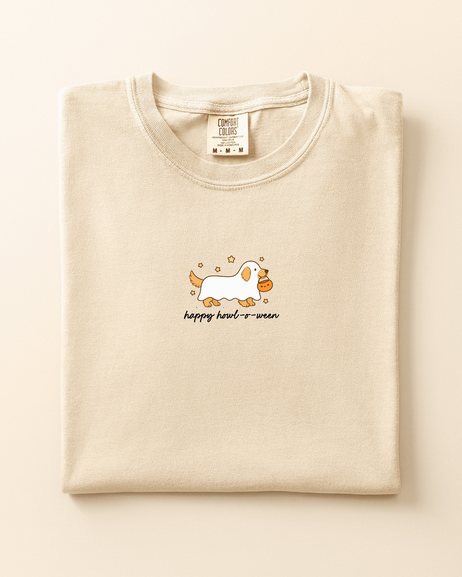 Happy HOWL-O-Ween Golden Retriever Tee SBG Co.