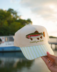 Catch You Later - Green Stripe Hat KenzKustomz
