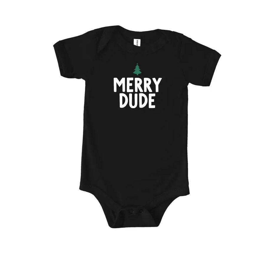 Merry Dude Tree Onsie Saved by Grace Co.