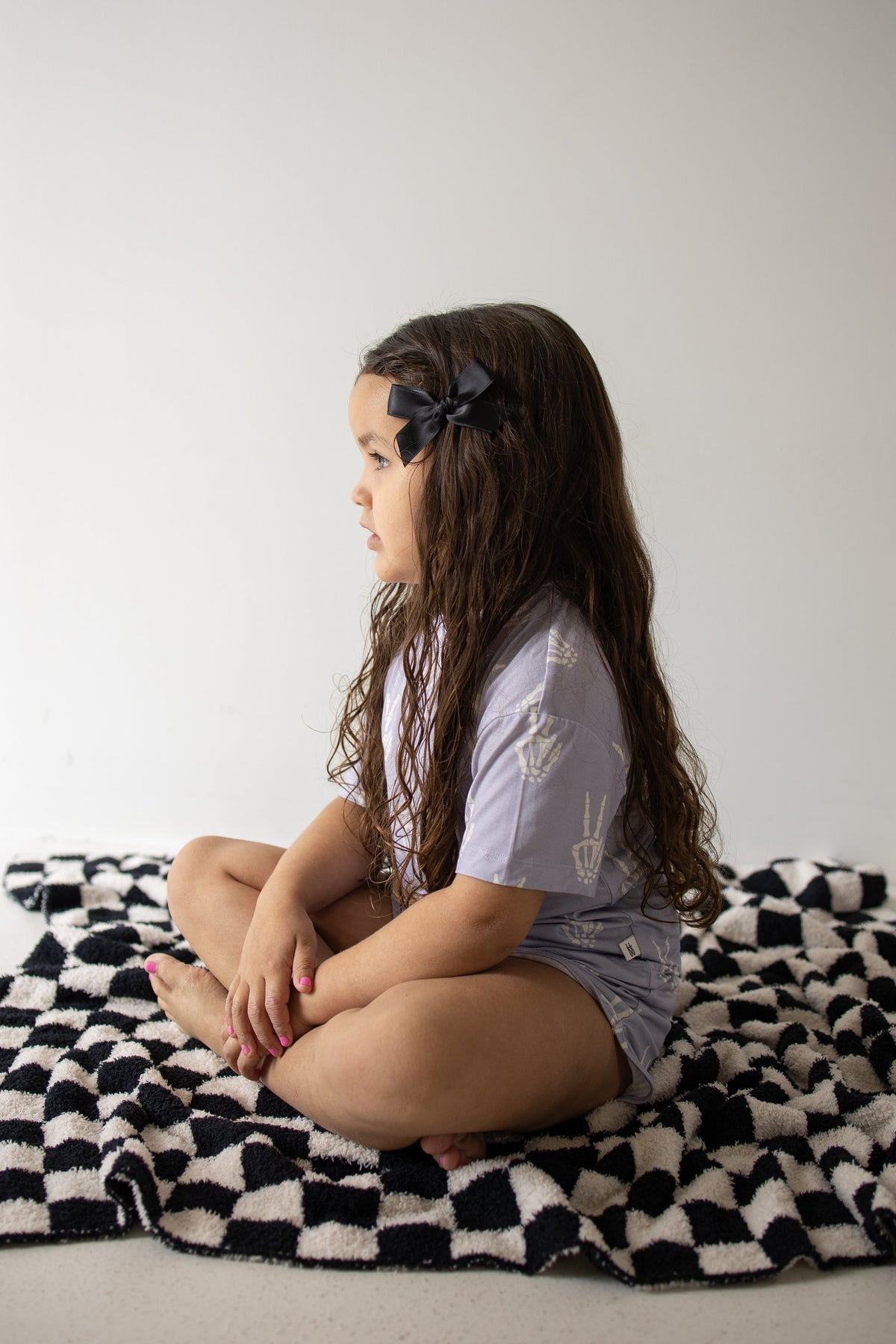 Girl's Bamboo Short Set | Enchanted Skelly forever french baby