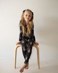 PRE-ORDER ships October 9th |Bamboo Two Piece Pajamas | Midnight Skelly forever french baby