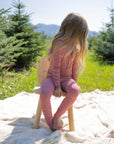 Bamboo Two Piece Pajamas | Peppermint Stripe Ribbed forever french baby