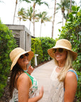 Raffia Bucket Hat with Charms