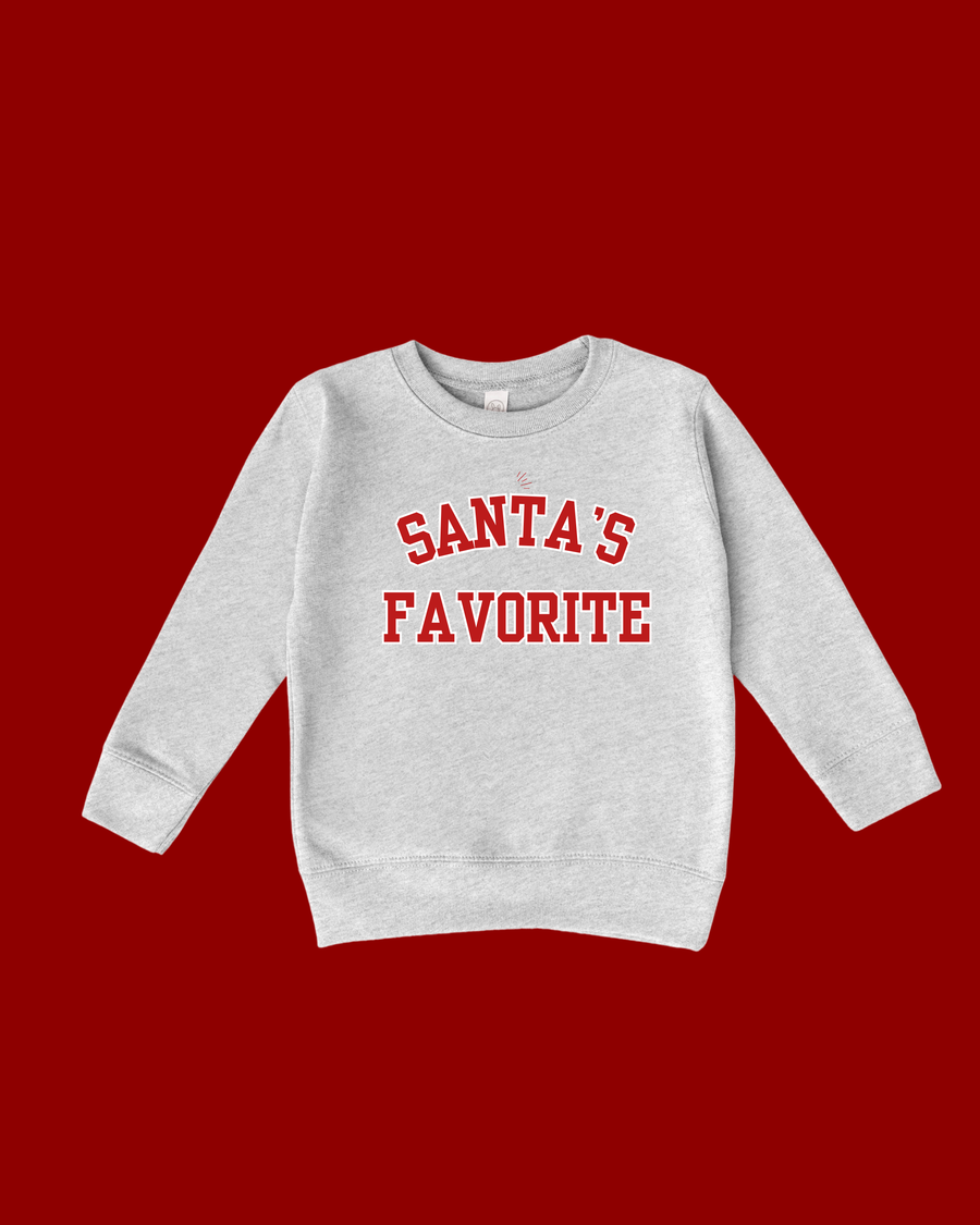 Santa's Favorite Varsity Sweatshirt SBG Co.