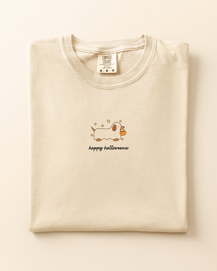 Happy HalloWEENIE Weenie Dog Tee SBG Co.