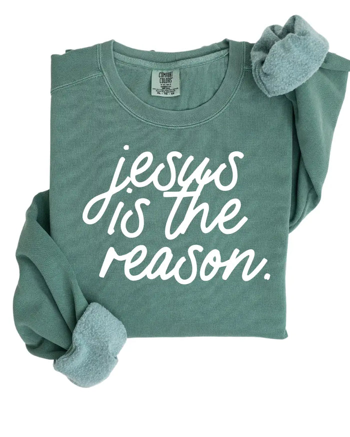 Jesus is the Reason Pullover Saved by Grace Co.