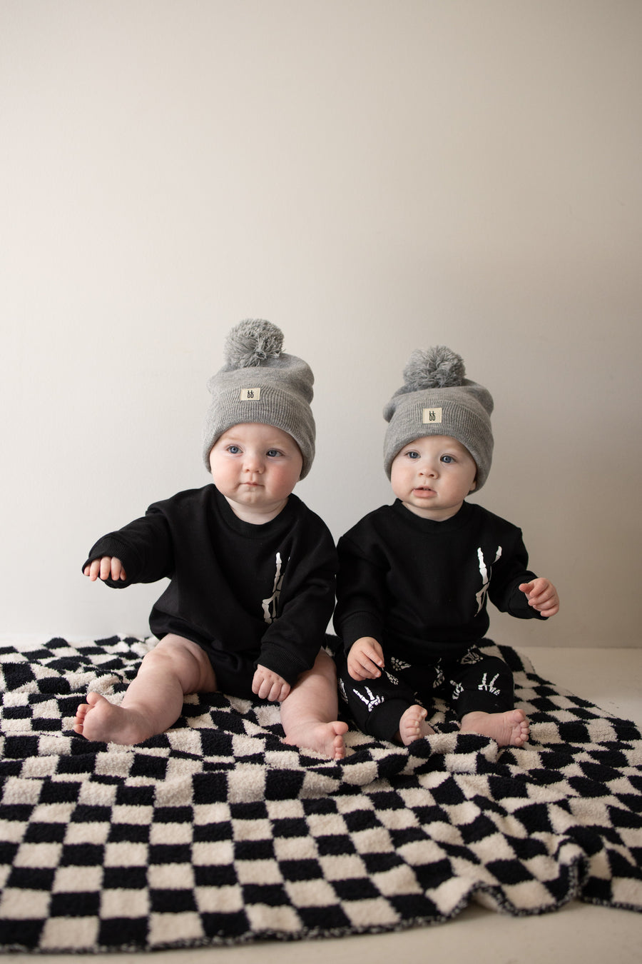 Sweatshirt Romper | Midnight Skelly forever french baby