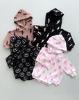 Hooded Bubble Romper  | Mocha Bolts