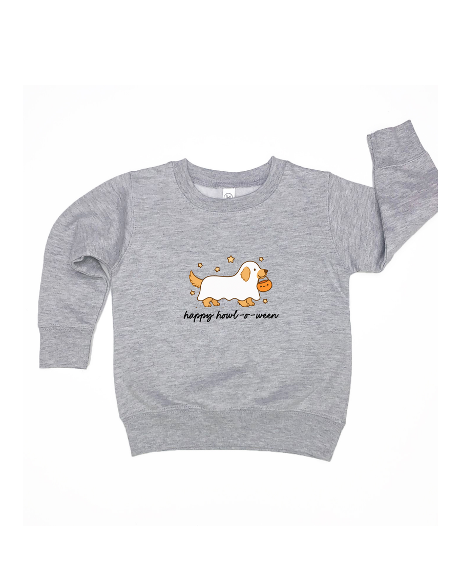 Happy HOWL-o-ween Golden Retriever Kids Tee or Sweatshirt SBG Co.