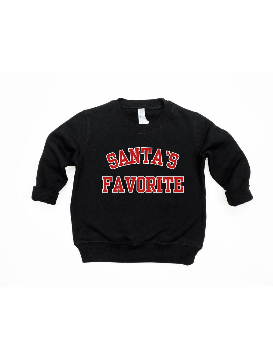 Santa's Favorite Varsity Sweatshirt SBG Co.
