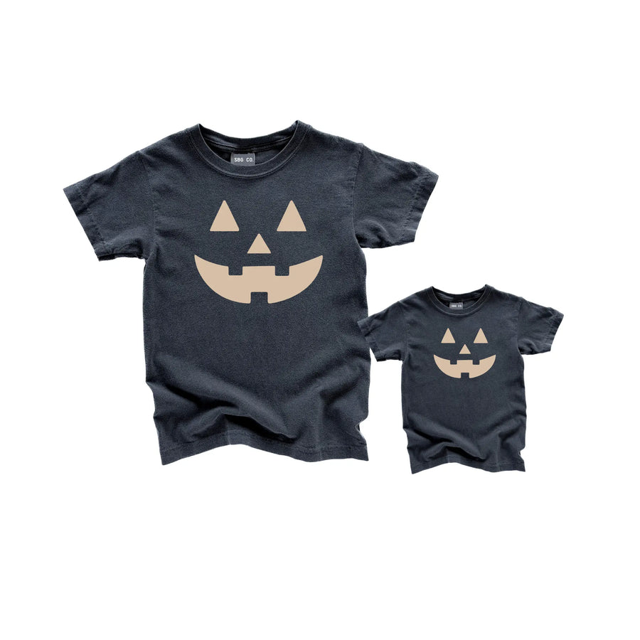Jack-O-Lantern Adult Neutral Tee (See Matching Kids Tee!) SBG Co.