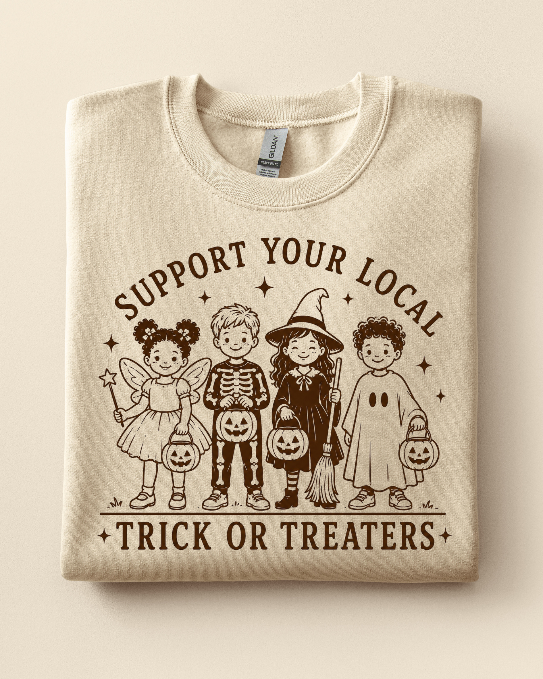 Support Your Local Tricker Treaters Adult Tee or Sweatshirt