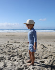 Child Rash Guard | Blue Gingham