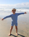 Child Rash Guard | Blue Gingham