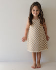 Knit Dress | Latte Check