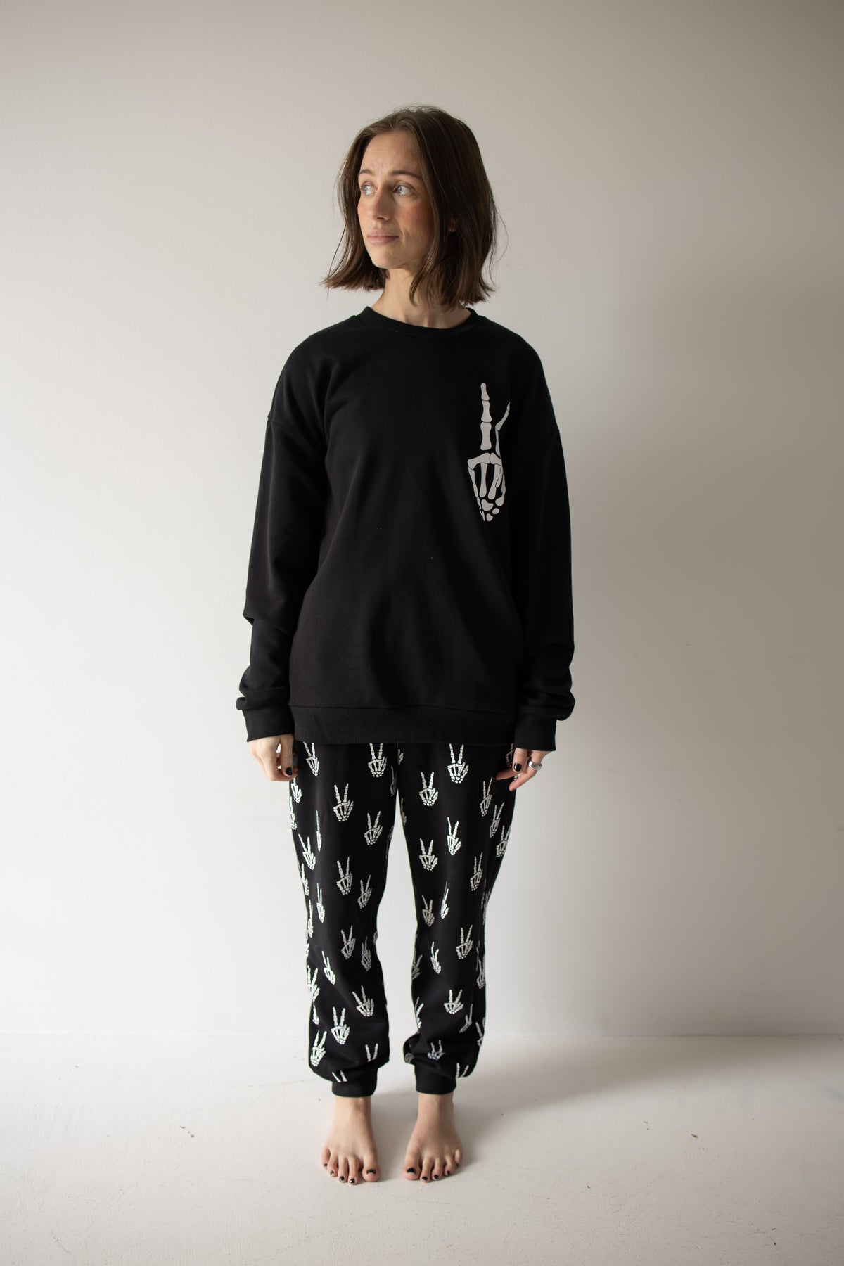 Women's Sweat Set | Midnight Skelly forever french baby