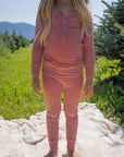 Bamboo Two Piece Pajamas | Peppermint Stripe Ribbed forever french baby