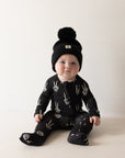 PRE- ORDER ships October 9th |Bamboo Zip Pajamas | Midnight Skelly forever french baby