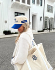 Booked and Busy - Royal Blue Vintage Trucker Hat KenzKustomz