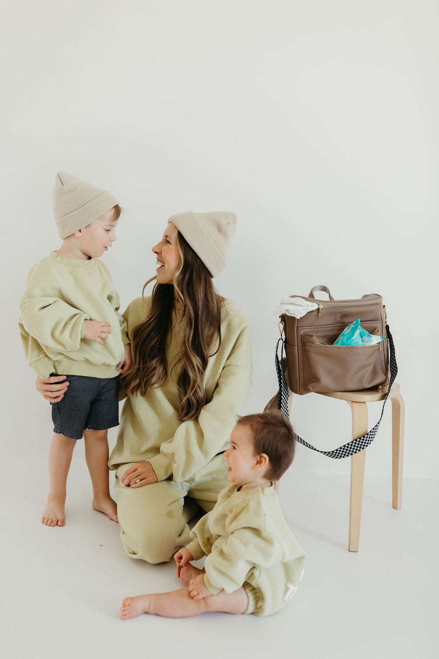 ff Diaper Bag | Taupe forever french baby