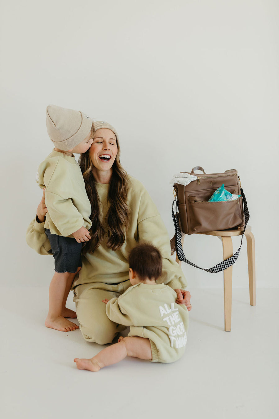 ff Diaper Bag | Taupe forever french baby