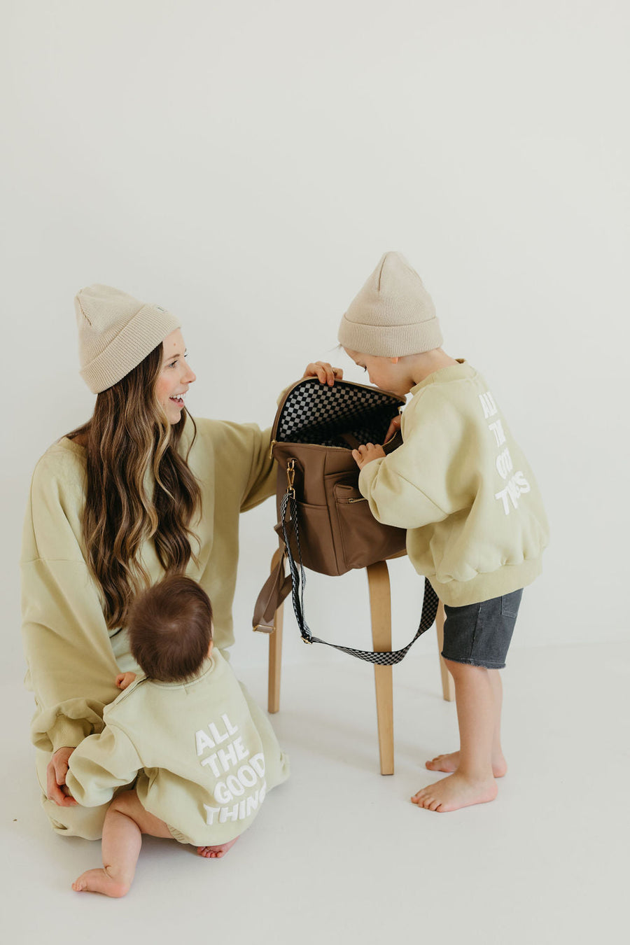 ff Diaper Bag | Taupe forever french baby