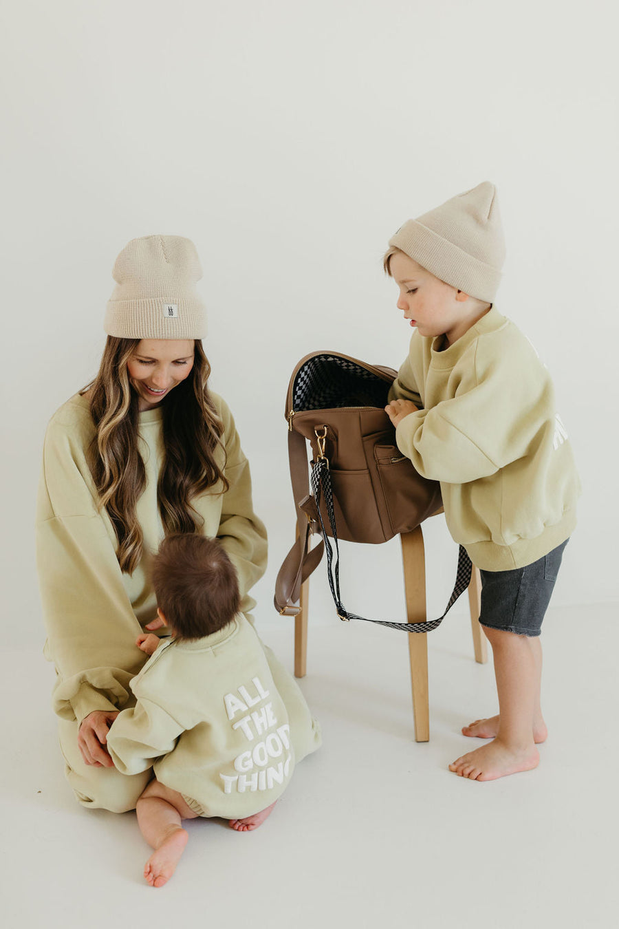ff Diaper Bag | Taupe forever french baby