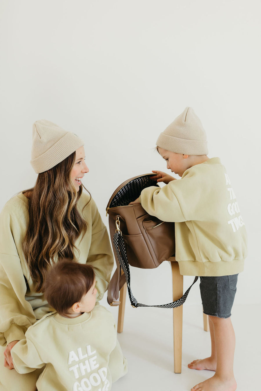 ff Diaper Bag | Taupe forever french baby