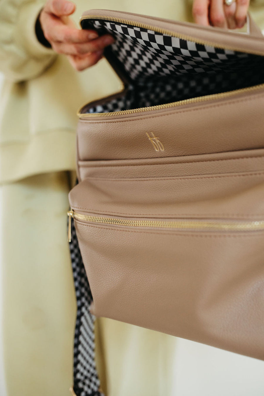 ff Diaper Bag | Taupe forever french baby