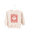 Mama's Valentine Checkered Pullover