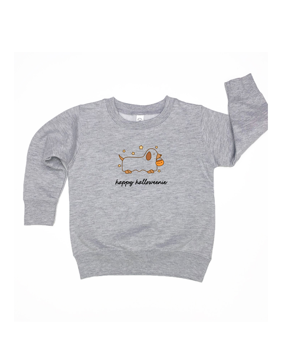 Happy HalloWEENIE Weenie Dog Kids Tee or Sweatshirt SBG Co.