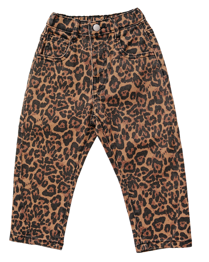 Cheetah Barrel Jeans Mebie Baby