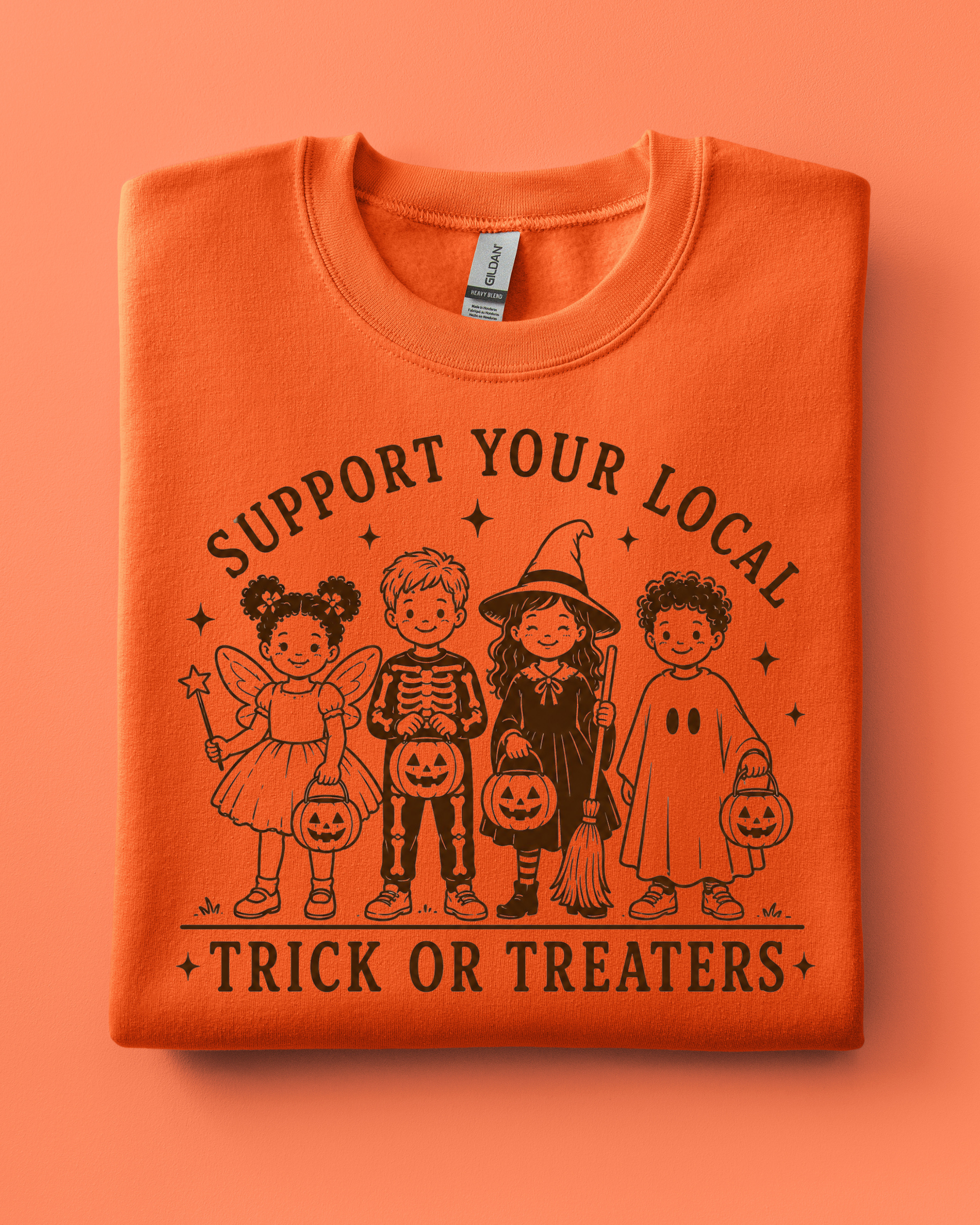 Support Your Local Tricker Treaters Adult Tee or Sweatshirt