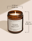 Luxury Getaway Soy Candle - Amber Jar - 9 oz