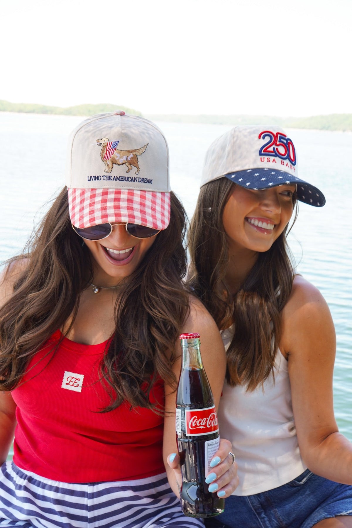Living The American Dream - Red Gingham Hat KenzKustomz