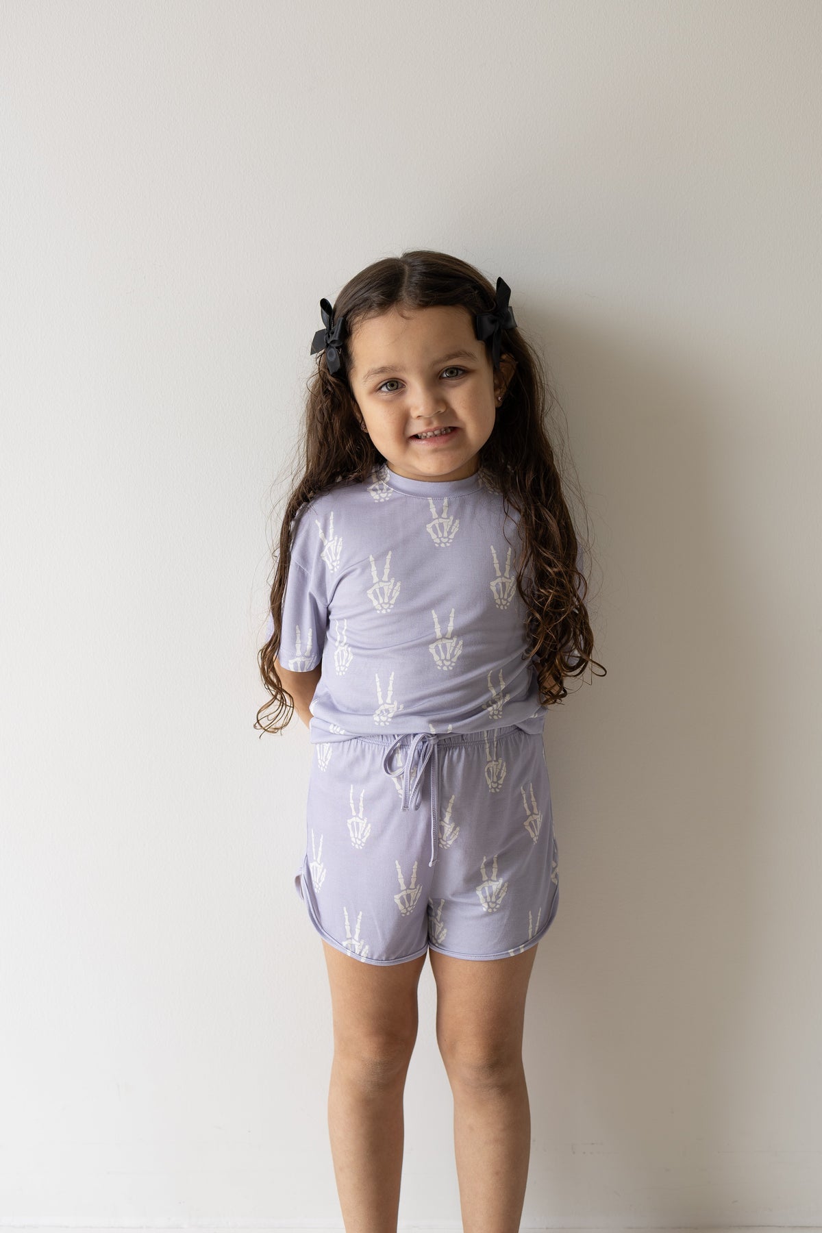 Girl's Bamboo Short Set | Enchanted Skelly forever french baby